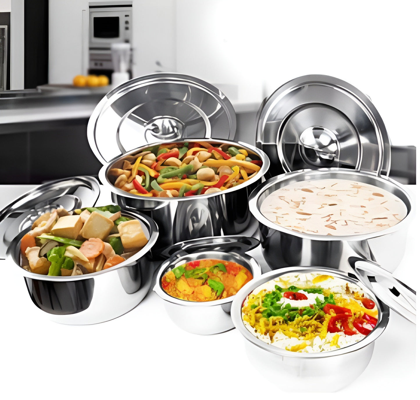 5 pcs Steel stockPot set