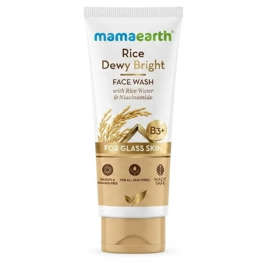 Mamaearth Rice Dewy Bright Face Wash