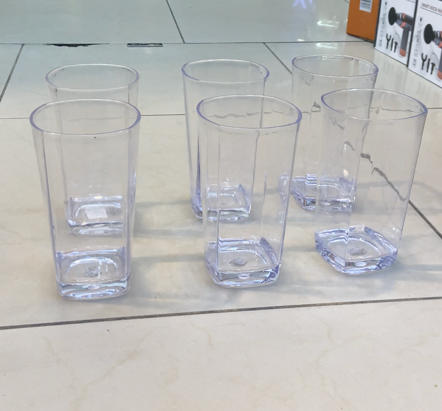 Water glass unbreakable 6 pcs Set