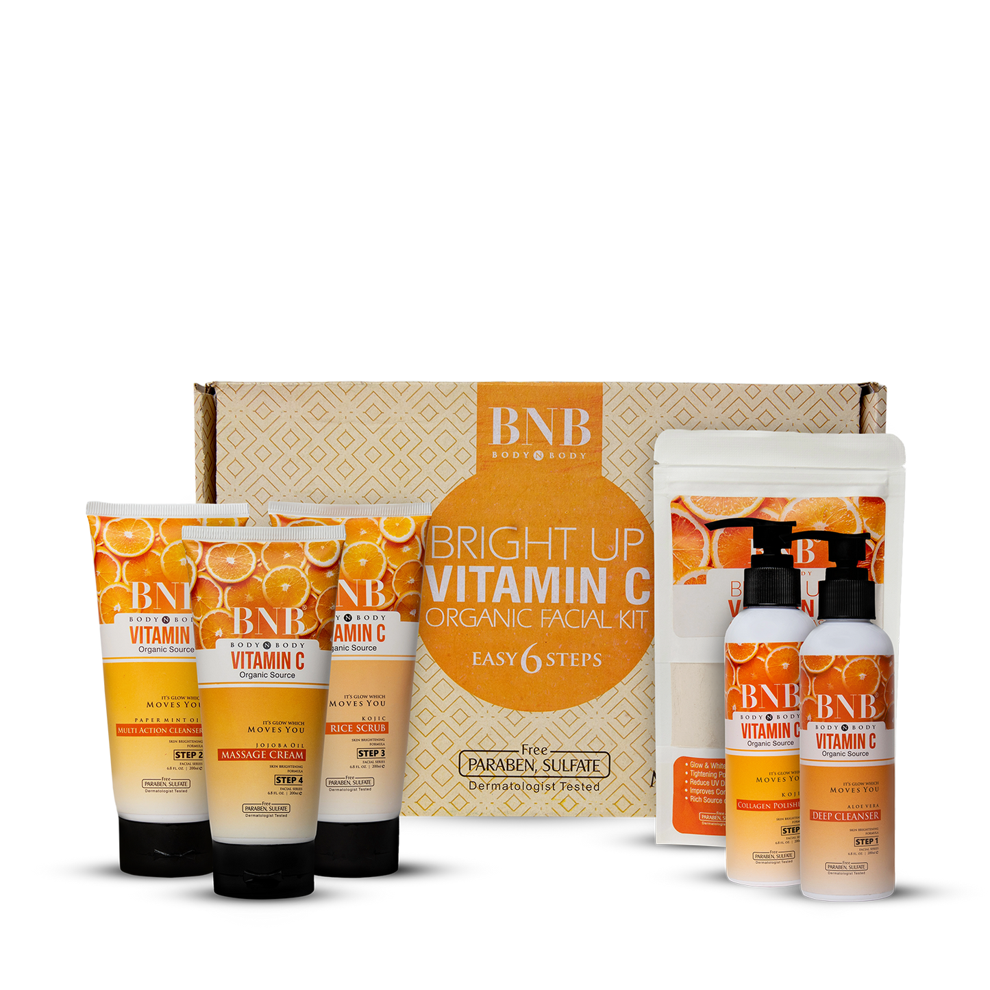 BNB Vitamin C Facial Kit (6 Step)