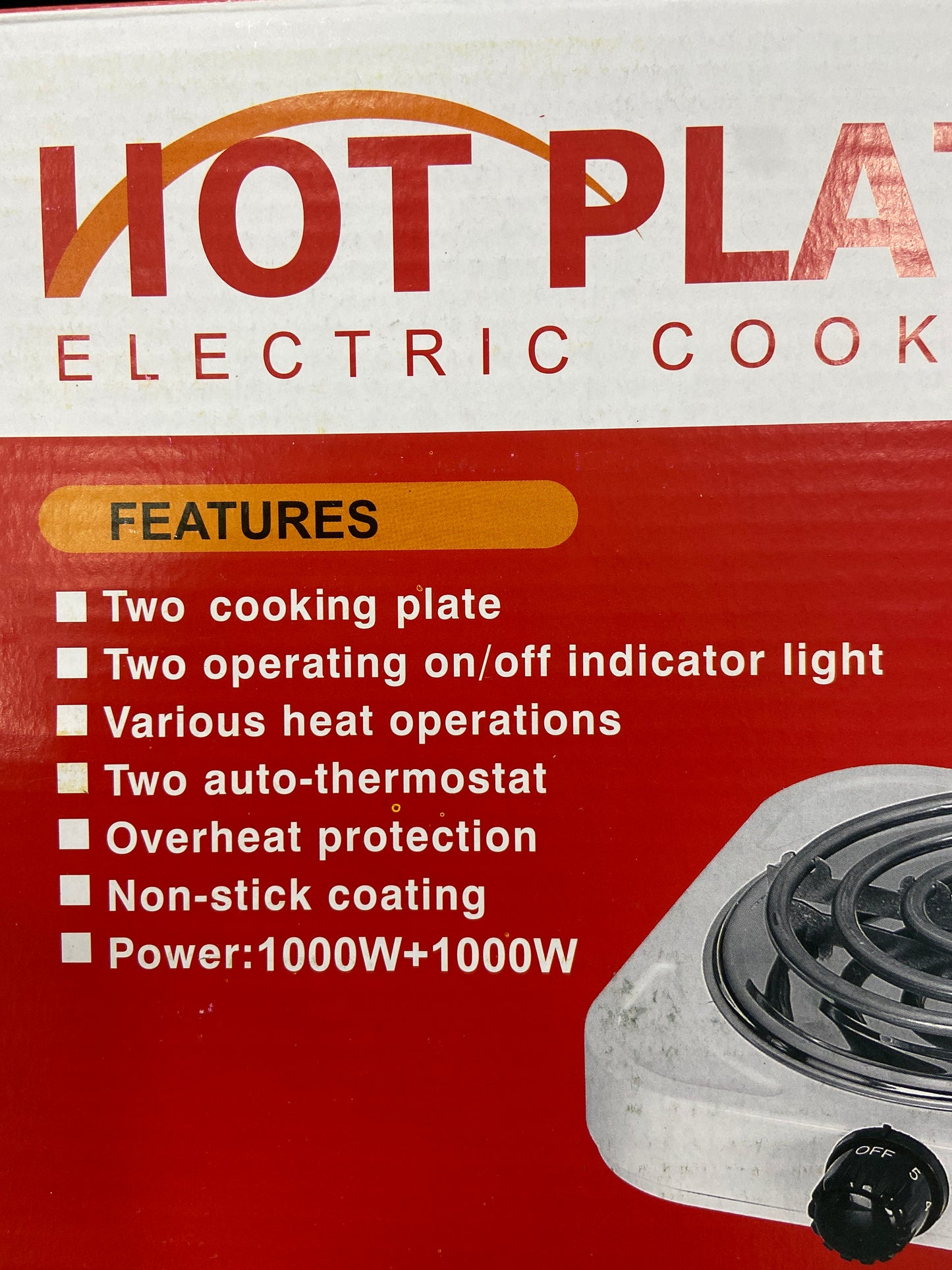 Hot plate electric cooking