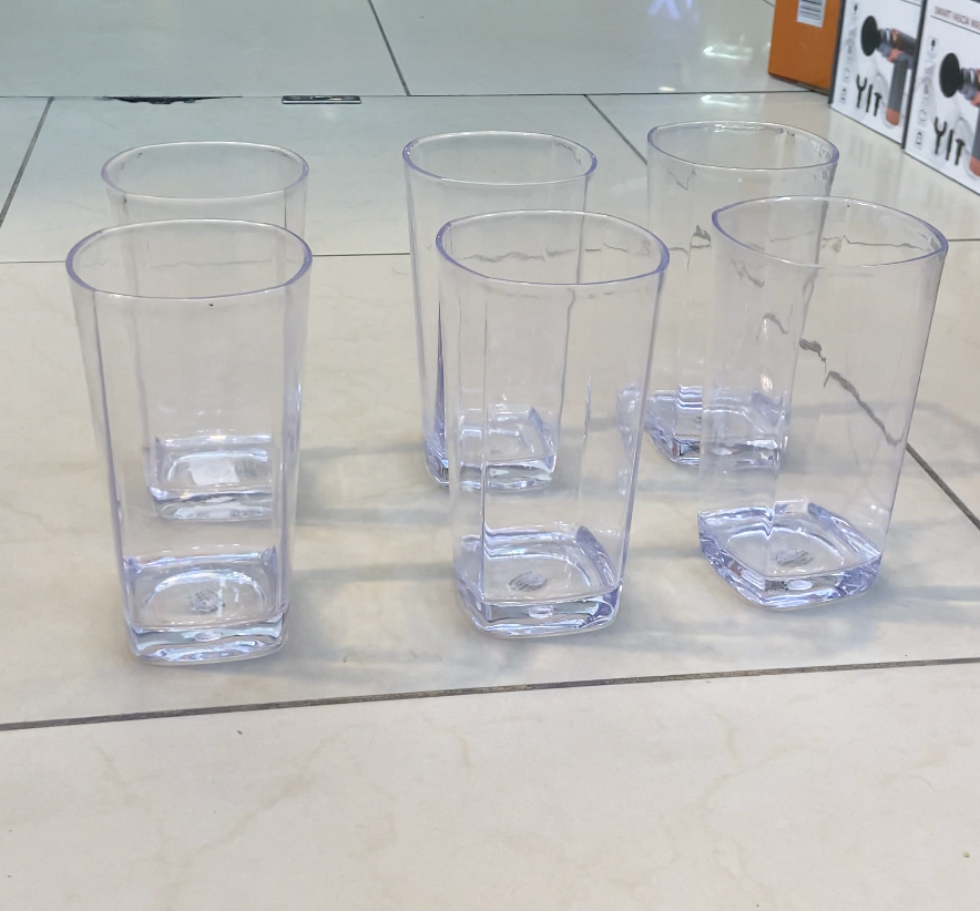 Water glass  unbreakable 6 pcs Set